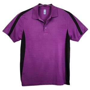 PGA Tour large short sleeved purple polo